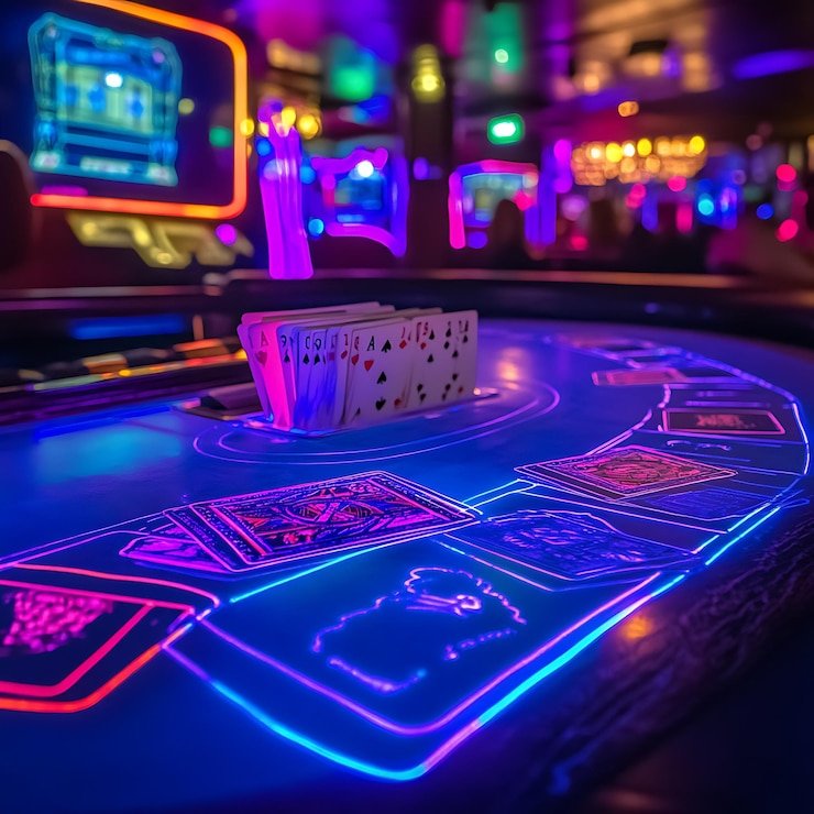 Live baccarat dealer at rgo365 studio